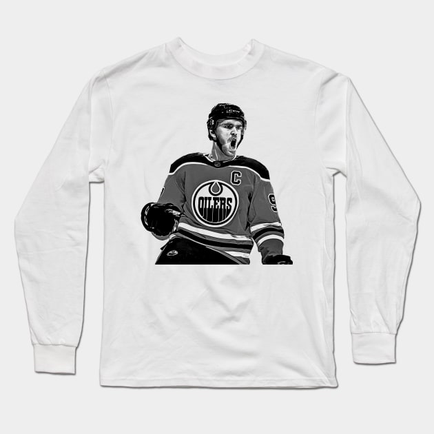 Connor McDavid Long Sleeve T-Shirt by Zluenhurf